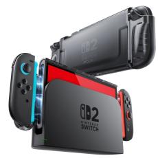 Supcase Supcase Nintendo Switch 2 Skal Crystal Case Frost Black - Teknikhallen.se