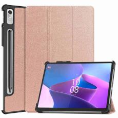  Lenovo Tab P11 Pro Gen 2 Fodral Tri-Fold L&auml;der Ros&eacute;guld - Teknikhallen.se