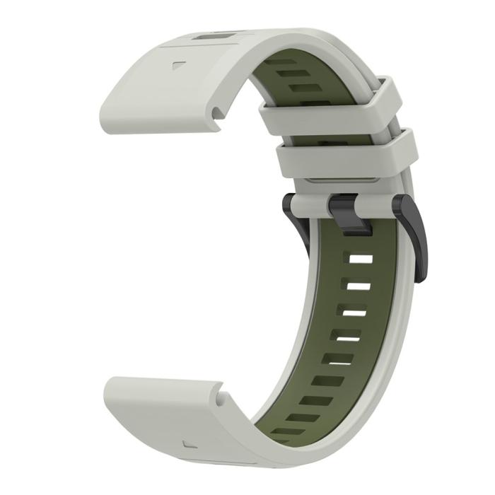 Bild 3,  Garmin Fenix 26 mm Armband Quick Release Silikon Grå - Teknikhallen.se