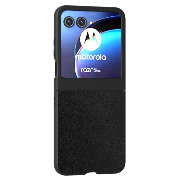 Bild 2,  Motorola Razr 60 / 50 5G Mobilskal Läder Svart - Teknikhallen.se