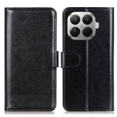  Xiaomi 17T Pro Fodral Crazy Horse L&auml;der Svart - Teknikhallen.se
