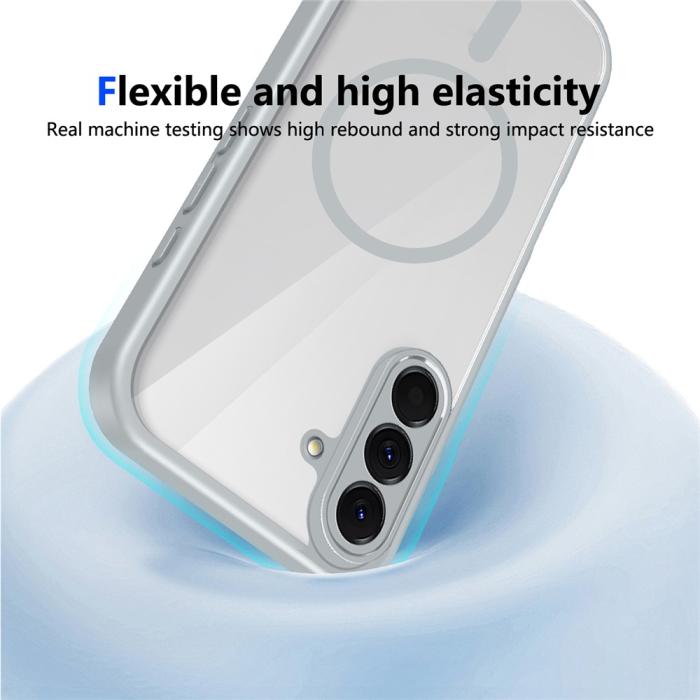 Bild 4,  Samsung Galaxy A27 5G Skal TPU Magsafe Grå/Transparent - Teknikhallen.se