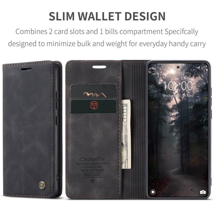 Bild 4, CASEME CASEME Xiaomi 14 Fodral Flip Läder Svart - Teknikhallen.se