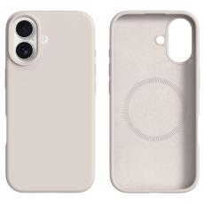  iPhone 17 Skal MagSafe Liquid Silikon Beige - Teknikhallen.se