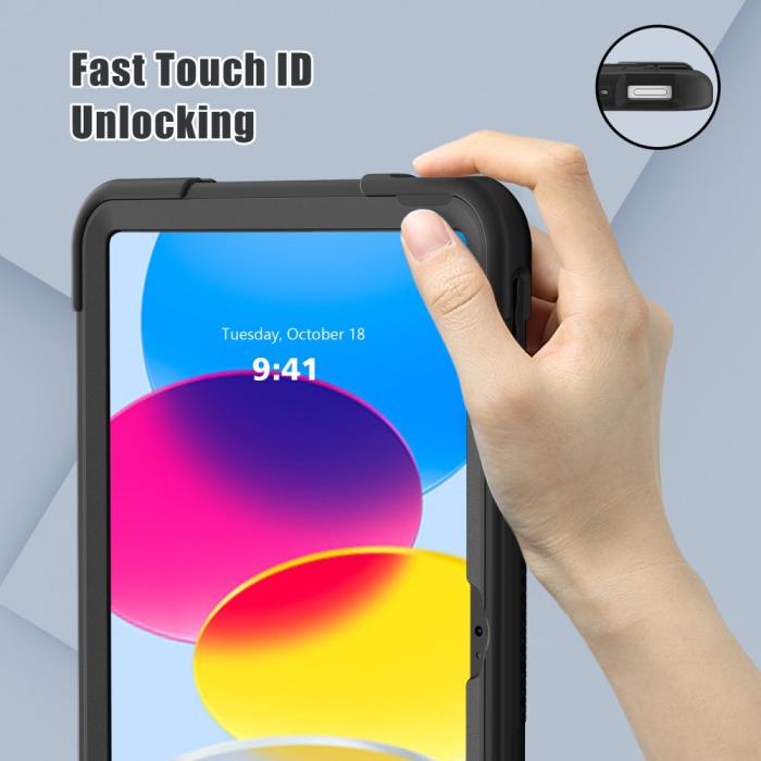 Bild 3,  iPad 11 2025 / 10.9 2022 Shockproof Hybrid Skal Med Kickstand - Teknikhallen.se