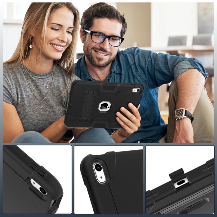 Bild 4,  iPad 11 2025 / 10.9 2022 Shockproof Hybrid Skal Med Kickstand - Teknikhallen.se