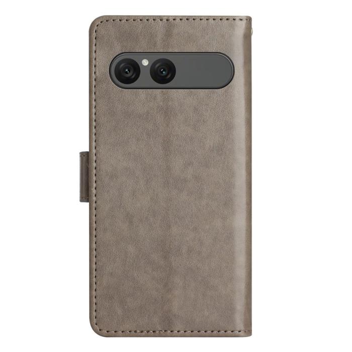 Bild 6,  Sony Xperia 10 VII Fodral Med Blommigt Tryck Grå - Teknikhallen.se