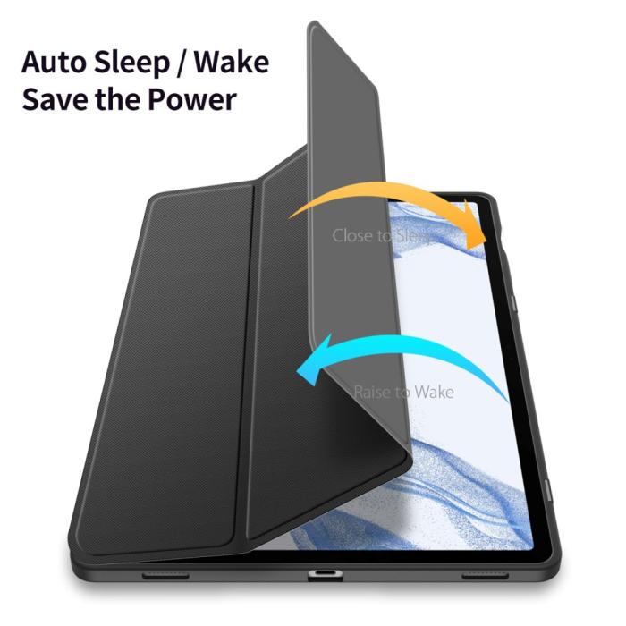 Bild 6, DUX DUCIS DUX DUCIS Galaxy Tab S9 FE Plus Fodral TOBY Hybrid Svart - Teknikhallen.se