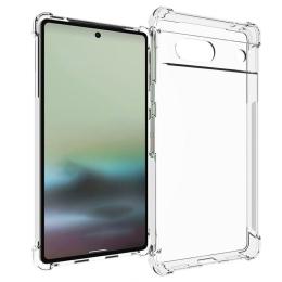  Google Pixel 7A Skal Shockproof TPU Transparent - Teknikhallen.se