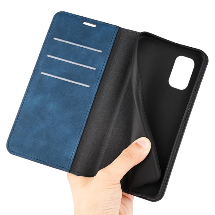 Bild 4,  Nokia G11 / G21 Fodral Flip Skin Touch Blå - Teknikhallen.se