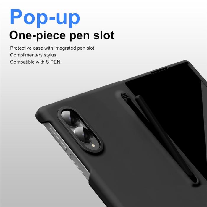 Bild 4,  Samsung Galaxy Z Fold 8 Skal Inkl. Skärmskydd & Penna Svart - Teknikhallen.se
