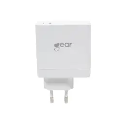 Gear GEAR Väggladdare 1xUSB-C PD 45W Vit - Teknikhallen.se