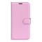  Google Pixel 10 Pro XL Fodral Litchi Läder Ljus Rosa - Teknikhallen.se