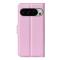  Google Pixel 10 Pro XL Fodral Litchi Läder Ljus Rosa - Teknikhallen.se