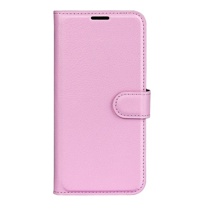 Bild 5,  Google Pixel 10 Pro XL Fodral Litchi Läder Ljus Rosa - Teknikhallen.se