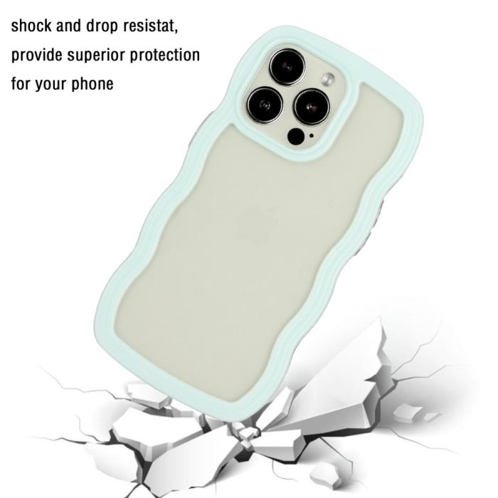 Bild 2,  iPhone 16 Pro Skal Wavy Hybrid Ljus Blå - Teknikhallen.se