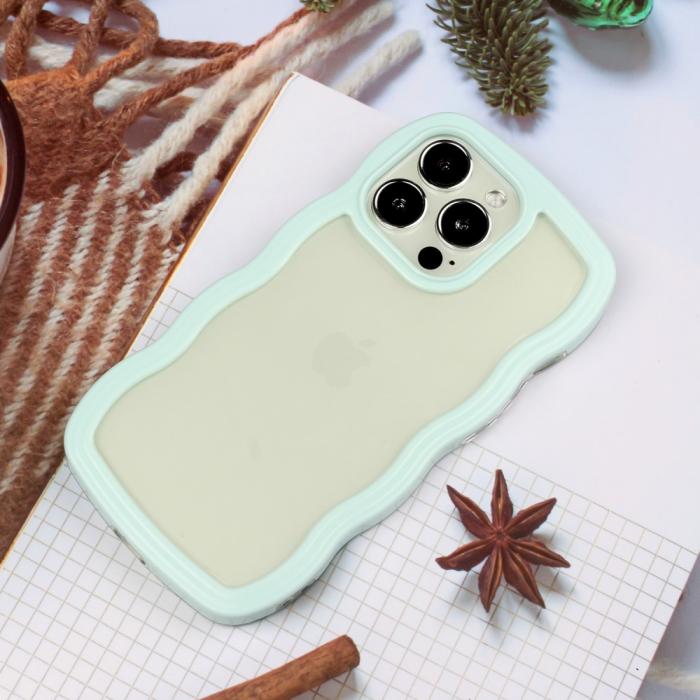 Bild 3,  iPhone 16 Pro Skal Wavy Hybrid Ljus Blå - Teknikhallen.se