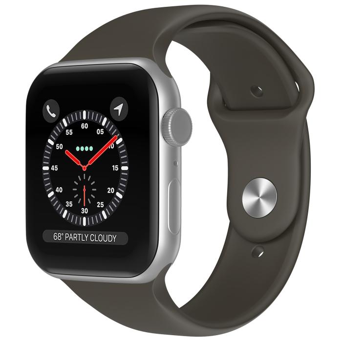 Bild 2, ColorPop Apple Watch 38/40/41/42 mm Silikon Armband (S/M) Mörk Brun - Teknikhallen.se