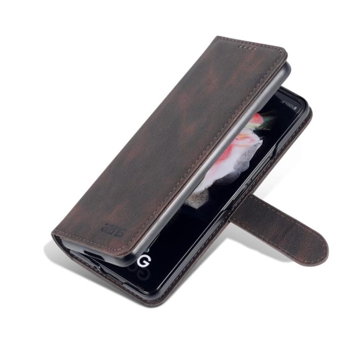Bild 3, AZNS AZNS Galaxy Z Fold 3 Fodral Skin Touch Brun - Teknikhallen.se