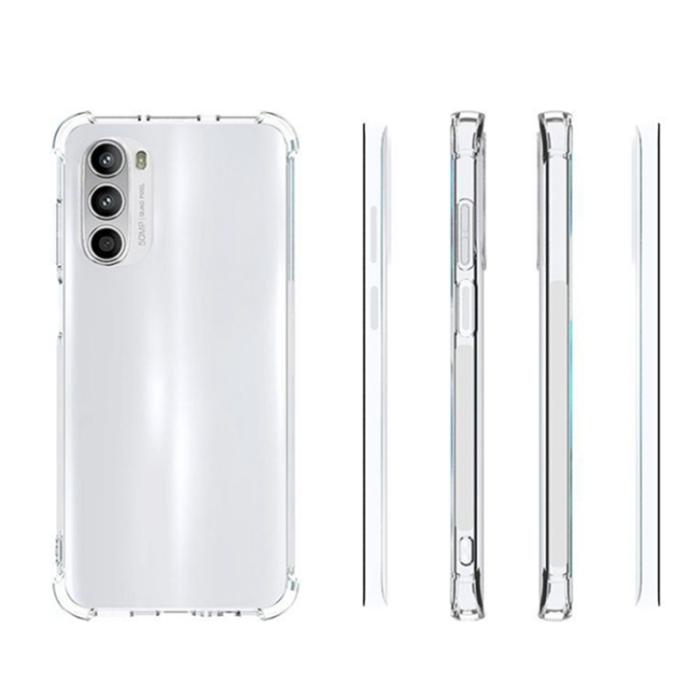 Bild 2,  Motorola Moto G52/G82 Skal Shockproof TPU Transparent - Teknikhallen.se