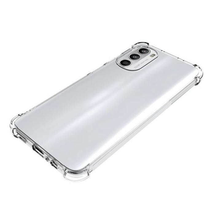 Bild 4,  Motorola Moto G52/G82 Skal Shockproof TPU Transparent - Teknikhallen.se