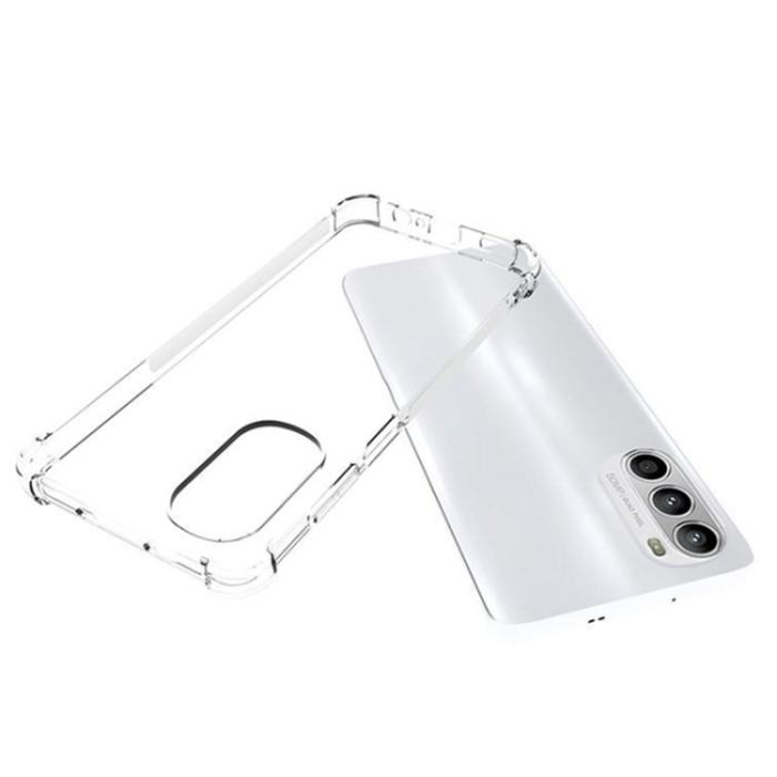 Bild 5,  Motorola Moto G52/G82 Skal Shockproof TPU Transparent - Teknikhallen.se