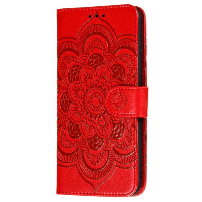Bild 2,  Samsung Galaxy S22 Plus Fodral Mandala Flower Röd - Teknikhallen.se