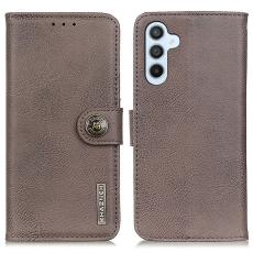KHAZNEH KHAZNEH Samsung Galaxy S24 FE Fodral L&auml;der Khaki - Teknikhallen.se