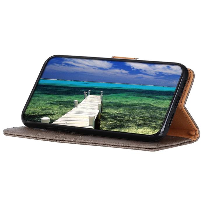 Bild 3, KHAZNEH KHAZNEH Samsung Galaxy S24 FE Fodral Läder Khaki - Teknikhallen.se