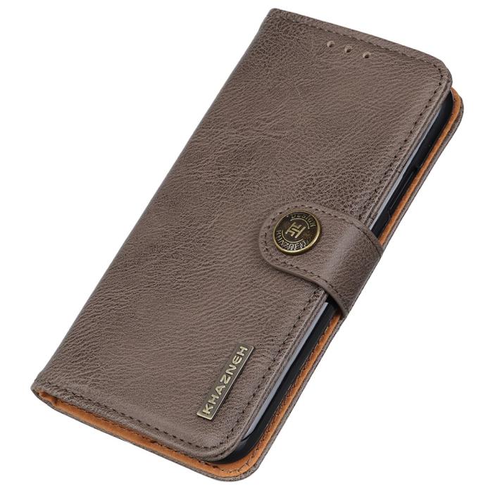 Bild 6, KHAZNEH KHAZNEH Samsung Galaxy S24 FE Fodral Läder Khaki - Teknikhallen.se
