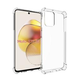  Motorola Moto G73 5G Skal Shockproof TPU Transparent - Teknikhallen.se