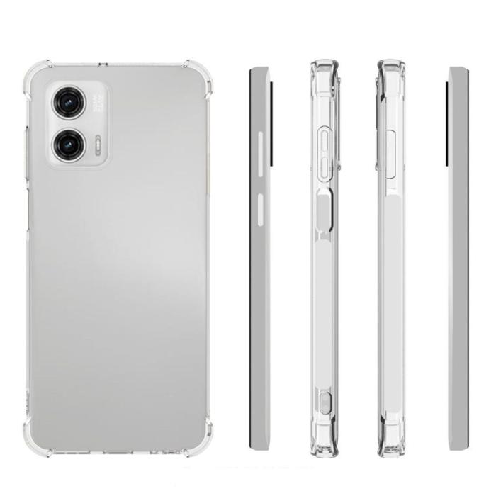 Bild 2,  Motorola Moto G73 5G Skal Shockproof TPU Transparent - Teknikhallen.se