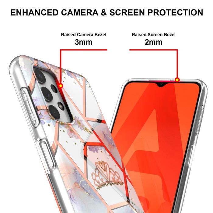 Bild 4,  Samsung Galaxy A23 5G Skal Marmor Crown - Teknikhallen.se