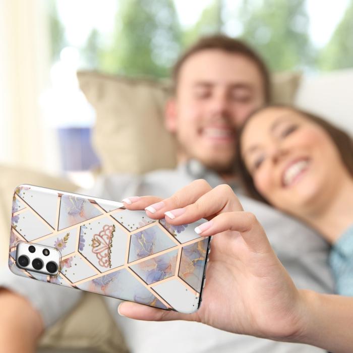Bild 5,  Samsung Galaxy A23 5G Skal Marmor Crown - Teknikhallen.se