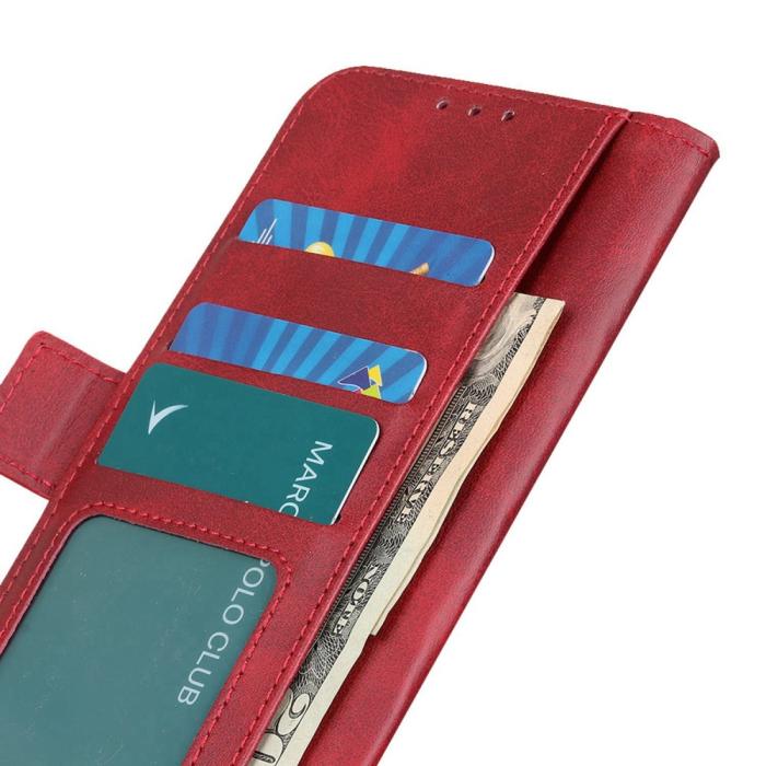 Bild 4,  Samsung Galaxy S23 Ultra Fodral Magnetisk Stängning Röd - Teknikhallen.se