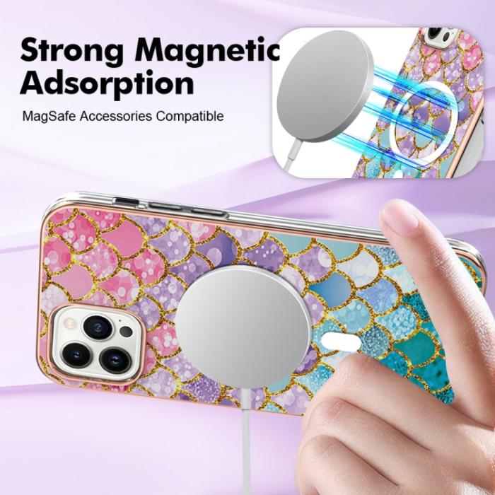 Bild 3,  iPhone 15 Pro Skal MagSafe Marmor Rosa Fjäll - Teknikhallen.se