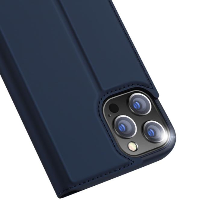 Bild 5, DUX DUCIS iPhone 13 Pro Max - DUX DUCIS Skin Pro Läder Fodral - Blå - Teknikhallen.se