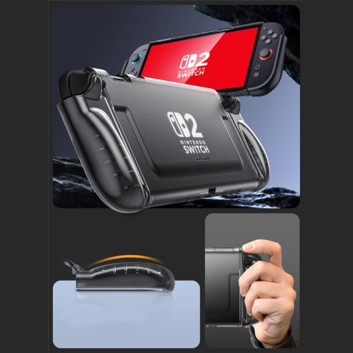 Bild 5, Supcase Supcase Nintendo Switch 2 Skal Crystal Case Frost Black - Teknikhallen.se