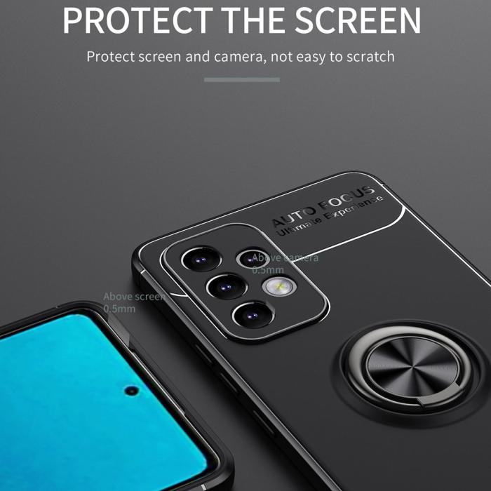 Bild 6,  Samsung Galaxy A53 5G Skal Ring Svart/Blå - Teknikhallen.se