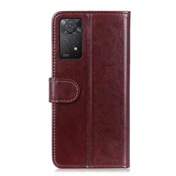 Bild 3,  Xiaomi Redmi Note 11 Pro 5G Fodral Crazy Horse Brun - Teknikhallen.se