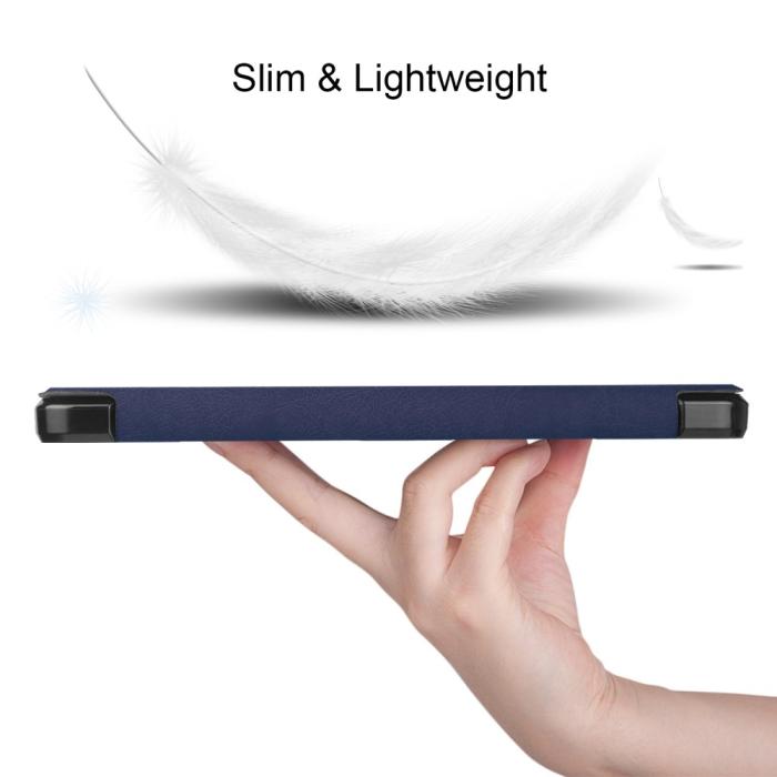 Bild 5,  Samsung Galaxy Tab A7 10.4 Fodral Shockproof Tri-Fold Mörk Blå - Teknikhallen.se