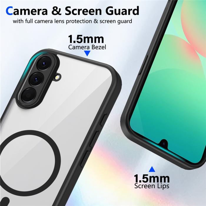 Bild 3,  Samsung Galaxy A27 5G Skal TPU Magsafe Svart/Transparent - Teknikhallen.se