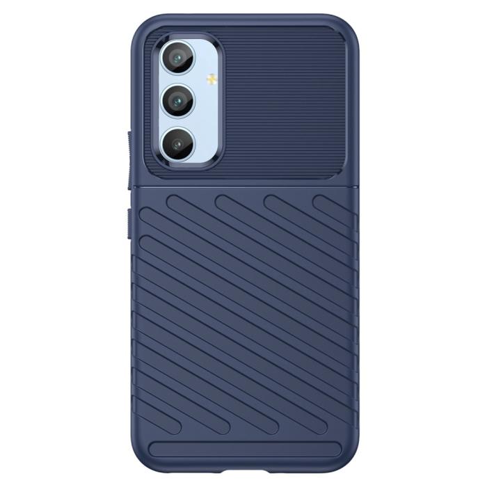 Bild 2,  Samsung Galaxy A54 5G Skal Twill Textur Blå - Teknikhallen.se