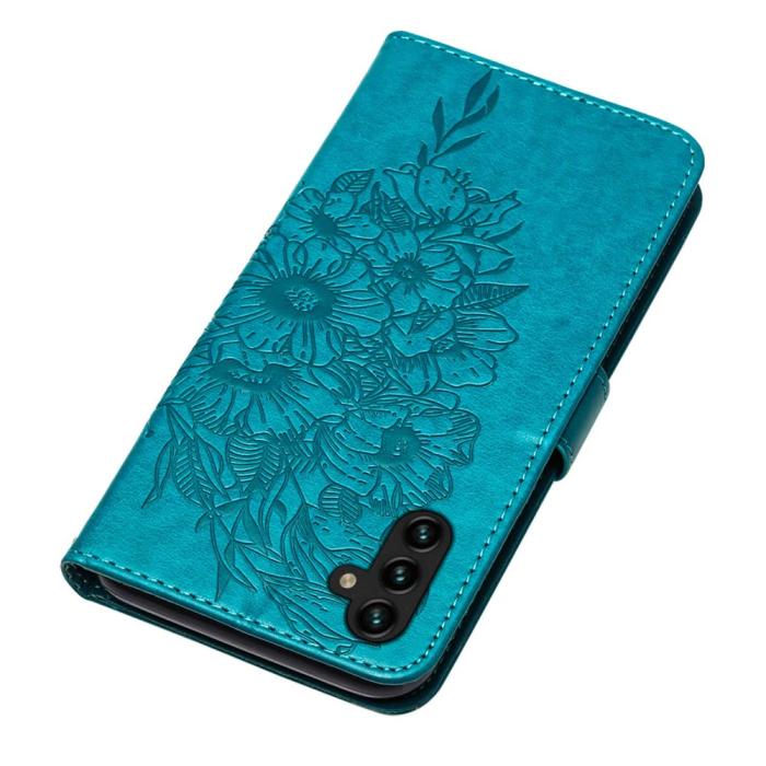 Bild 5,  Samsung Galaxy A54 5G Fodral Med Fjäril Tryck Blå - Teknikhallen.se