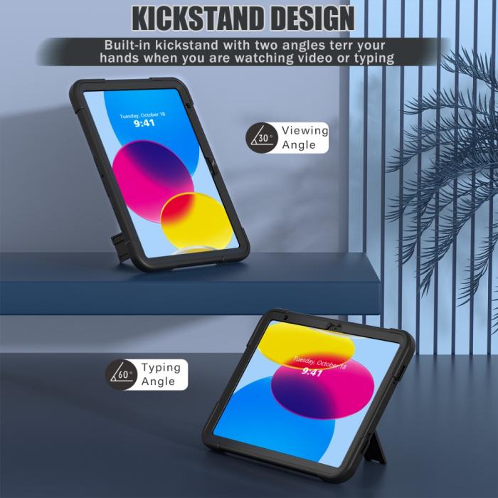 Bild 5,  iPad 11 2025 / 10.9 2022 Shockproof Hybrid Skal Med Kickstand - Teknikhallen.se