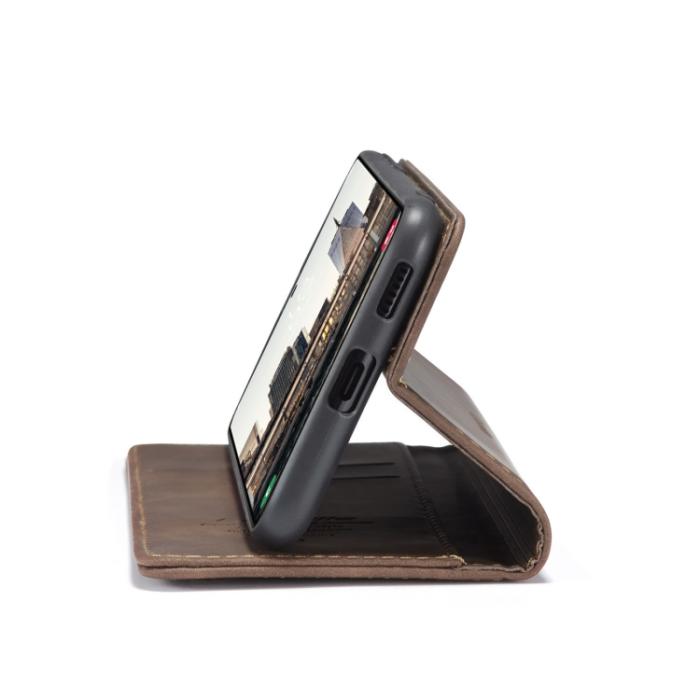 Bild 6, CASEME CASEME Samsung Galaxy S22 Fodral Flip Retro Läder Brun - Teknikhallen.se