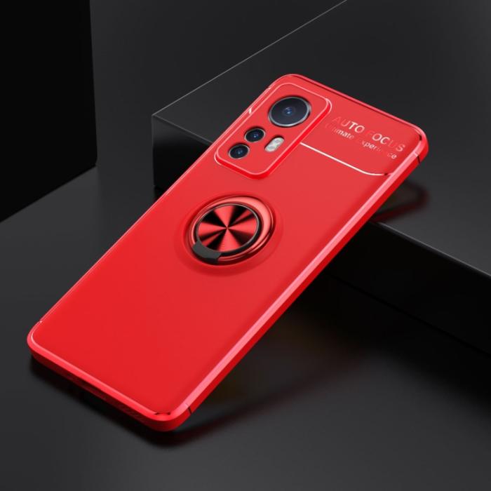Bild 2,  Xiaomi 12 Skal Ring Röd - Teknikhallen.se