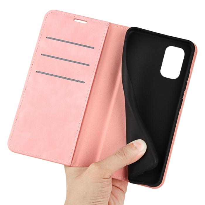 Bild 4,  Nokia G11 / G21 Fodral Flip Skin Touch Rosa - Teknikhallen.se