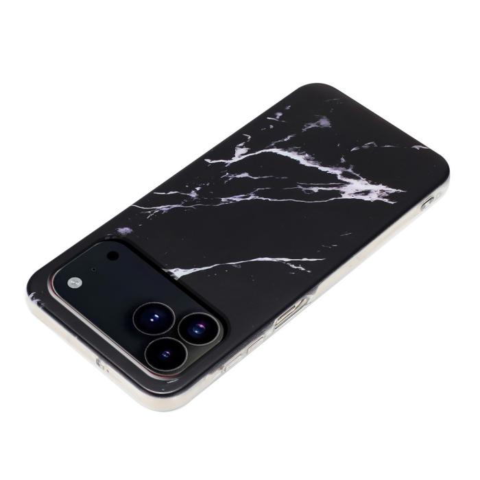 Bild 3,  iPhone 17 Pro Skal TPU Marmor Svart - Teknikhallen.se