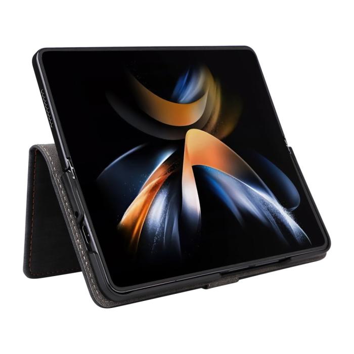 Bild 4,  Galaxy Z Fold 6 Fodral RFID Läder Svart - Teknikhallen.se